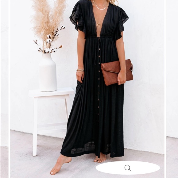 NWT Vici black sold out maxi dress size small - Picture 3 of 3